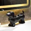 Suporte de Escova de Dentes Elétrica Dachshund Rack de Armazenamento Organizador de Pasta de Dente Pincéis de Maquiagem Suporte Bonito para Armazenamento
