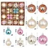 Decoraciones nuevas para bolas de Navidad transfronterizas, caja de regalo, artículos navideños pintados, adornos colgantes de regalo de Navidad, juego de bolas decorativas