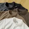 Ropa de Hombre Unisex para Otoño/Invierno, Manga Larga, Cuello Medio Alto, Cortavientos, Cálida, Capa Interior de Forro Polar Imitación Cepillado Doble Cara, Camiseta Básica de Color Liso