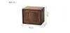 Gabinete de Celosía de Madera Maciza de Combinación Libre Nogal Negro Esquina Redondeada Librero Mesa Lateral Minimalista Moderna Sala de Estar Mesa de Noche Dormitorio