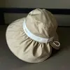 2026 Novo Chapéu de Balde com Margaridas para Proteção Solar Que Faz o Rosto Parecer Menor, Chapéu de Sol para Viagem ao Ar Livre no Verão, Chapéu de Sol Leve