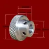 Rueda de Mano Redonda Máquina Herramienta Manija de Rueda de Mano Rueda Aleación de Aluminio Rueda de Mano Moleteada Disco Tornillo Superior Tornillo Deslizante Perilla Negra