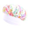 Touca de dormir infantil colorida com estampa de unicórnio de desenho animado, com aba larga, elástica, para cuidados com o cabelo de bebê, transfronteiriça