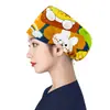 Gorro Quirúrgico de Algodón Puro para Cabeza Grande para Hombres y Mujeres, Gorro de Trabajo, Gorro de Enfermera, Gorro de Dibujos Animados Elástico Venta al por Mayor