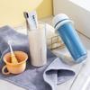 Taza de Viaje para Lavado Vaso para Cepillo de Dientes y Enjuague Bucal Bolsa de Lavado Portátil Set de Viaje para Lavado y Protección para Hombres y Mujeres Suministros de Viaje Caja de Almacenamiento