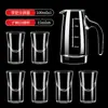 Juego de Decantador y Copas de Vino Blanco para Uso Doméstico, Juego de 6 Copas de Vino de Cristal, Vasos de Chupito, Vasos Bala, Accesorios para Vino, Lujo Ligero