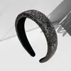 Diadema de Lujo y Estilo con Textura de Diamante Completa para Mujer, Accesorio para el Cabello Estilo Coreano