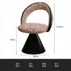 Banqueta de Maquiagem de Luxo Leve, Cadeira Giratória para Manicure e Maquiagem, Banqueta para Penteadeira de Quarto de Meninas, Cadeira com Encosto de Celebridade da Internet