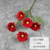 Flor Artificial 5 Cabezas Crisantemo Holandés Margarita Pequeña Cosmos Flor Artificial Mixta Tela de Seda Ramo de Flor Falsa Boda Flor Artificial