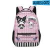 Mochila Escolar Animada de Dibujos Animados 3D Nueva Estampada Alrededor de Sanrio Kuromi Kuromi Alrededor de Estudiantes de Primaria