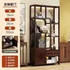 Oferta especial: Nuevo estante de exhibición estilo chino de madera maciza para té y juegos de té, gabinete para sala de té, estante de almacenamiento decorativo de gran capacidad