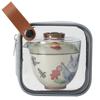 Juego de té portátil para acampar al aire libre, juego pequeño para preparar té, taza de té express del año del dragón, una olla, una taza