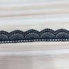 Acessórios de renda 2,4 cm de largura semicírculo unilateral Lolita joias de renda bordado requintado DIY poliéster renda leve