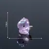 Muñeca de Unicornio Linda y Colorida Galvanizada Lindos Accesorios de Decoración DIY Micro Paisaje Adornos Pequeños para Coche Escritorio