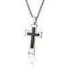 AliExpress alta venda europeia e americana religiosa novo criativo aço inoxidável pingente de cruz unissex fábrica de origem