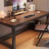 Escritorio de Computadora, Doble Escritorio, Escritorio Sencillo, Escritorio para Dormitorio y Estudio en Casa, Escritorio Sencillo para Escribir, Escritorio Rectangular de Oficina