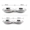 Plato Profundo de Acero Inoxidable Plato para Fruta Plato Espesor 14cm a 28cm Tianfa