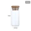 Botella de Boca Recta de 37 mm con Tapa de Bambú Corcho de Madera Botella de Control Botella de Vidrio Borosilicato Botella Subenvasada Botella de Deriva Botella para Pintura con Arena Botella de Reactivo