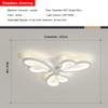 Lâmpada de Sala de Estar Transfronteiriça Novo Tipo Pétala Lâmpada de Hall Lâmpada Moderna Simples Flor Borboleta Quarto Lâmpada de Teto Lâmpada Principal