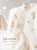Mameluco para bebé recién nacido, algodón puro, sin costuras, ropa estilo monje para primavera y otoño, mameluco de mariposa para bebé, traje para gatear para todas las estaciones
