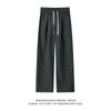 Pantalones de cuadros finos de venta caliente transfronterizos para hombre, pantalones casuales de estilo perezoso de verano, pantalones de algodón rectos y fluidos retro americano