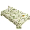 Mantel de PVC Estilo Pastoral Fresco Mariposa Verde Impermeable, Resistente al Aceite, Resistente al Calor para Mesa de Comedor Rectangular del Hogar