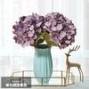 Hortensia de simulación para bodas, hortensia de una sola hoja, decoración del hogar, arreglo floral, hortensia floral de 11 tenedores