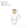 En Stock al por Mayor 30/50/100ml Botellas de Muestra de Perfume 15mm Tapa de Rosca Botellas de Vidrio Vacías con Tapas de Bola Redonda para Dispensación por Spray