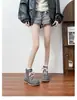 Botines Retro Otoño/Invierno 2026 para Mujer, Diseño de Cordones Multicolor, Estilo Ins Versátil, Moda Dr. Botas Martens con Punta Redonda Grande