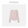 Z Camiseta Básica Cómoda Cuello en U Tencel Lana Diseño Henley Adelgazante Manga Larga 26 Nuevo Estilo