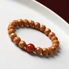 Pulsera Octogonal de Nogal con Forma de Espalda de Tiburón y Pluma de Fénix en Espiral Natural Personalizada para Mujer, Pulsera con Forma de Melocotón y Cabeza de Mono para Hombre