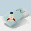 Almohada infantil de dibujos animados segunda generación espuma viscoelástica almohada para bebé algodón lavable rebote lento almohada para moldear el cuello jardín de infantes