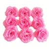 Flores Simuladas de Rosa Dorada, Decoración de Flores de Seda, Arreglo Floral de Pared de Rosas, Arco de Enredadera Floral para Boda, Cabeza de Flor en el Camino
