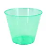 Castaña Ying 9 oz 270 ml Borde con Encaje Bronceado Vaso Desechable de Plástico Endurecido PS Espesado Vaso de Aviación 9 oz
