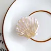Pinza Lateral Xinzhimeng con Clip de Concha de Acetato Tamaño Mediano 4 cm Estilo Dulce Coreano Femenino Accesorio para el Cabello para la Parte Trasera de la Cabeza