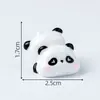 Fofo Pelúcia Panda Vermelho Escalador de Bambu Cena Acessório de Decoração DIY Chaveiro Ornamento de Mesa para Carro