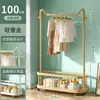 Perchero estilo Dopamina, perchero simple de pie, móvil con ruedas, perchero engrosado para dormitorios estudiantiles