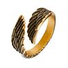 Deseo Anillo Ajustable de Acero Inoxidable Alas de Cisne Transfronterizo Nuevo Anillo de Cisne Simple Elegante Romántico para Mujer