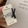 Pinzas florales para el pelo estilo coreano para mujer, pinzas laterales elegantes y exquisitas, pasadores de lazo lindos, pasadores de colores al por mayor