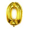 Balões de Número de 16 polegadas 0-9 Dourado Prata Filme de Alumínio Decoração Arranjo de Primeiro Aniversário Celebração do Primeiro Ano