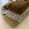 Gorro de lana gruesa con gran circunferencia de cabeza para niños, para otoño e invierno, holgado, cálido, para el frío, con cara grande, para mostrar la cara, tejido pequeño, con protección para las orejas.