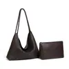 Bolso tejido 2026 nuevo de moda para mujer, bolso de hombro o axila de gran capacidad, bolso tote simple casual para madre e hija