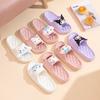 Pantuflas Sanrio Kulomi Femeninas Verano Interior Hogar Antideslizantes Baño Baño Eva Exterior Zapatos de Playa