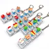 Navidad Transfronteriza Llavero de Teclado Luminoso de 4 Teclas para Alivio del Estrés Juguete para Alivio del Estrés DIY Llavero de Teclado