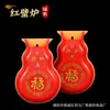 Fornalha de Buda Guangrong Queimador de Incenso Fogão Vermelho Queimador de Porta de Fogão Vermelho Fogão Vermelho Pendurado na Parede de Chaoshan Queimador de Incenso Suprimentos de Plástico Suprimentos para Buda