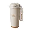 Taza Térmica de Acero Inoxidable 316 con Popote, Vaso para Beber Tres en Uno, Botella de Agua de Alta Estética para Niñas, Adecuada para Café Caliente y Frío