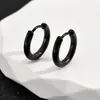 Brincos de Argola Redondos Clássicos Transfronteiriços em Aço Inoxidável 18K com Design Único, Adequados para Homens e Mulheres em Estilos Japonês e Coreano