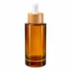Stock Listo del Fabricante 50ml100ml Botella Cilíndrica de Fondo Grueso Botella para Sub-Embotellado de Cosméticos Esencia de Rocío Puro Hidratante