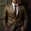 Casacos Masculinos de Primavera para Comércio Exterior, Blazer Casual Estampado de Botão Duplo, Terno Personalizado Masculino Plus Size