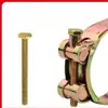 Abrazadera Fuerte para Manguera Abrazadera para Tubería Fijación de Tubería de Agua Clip para Tubería de Agua Fijador Abrazadera Galvanizada Apretar Duradero Multifuncional Fácil de Usar